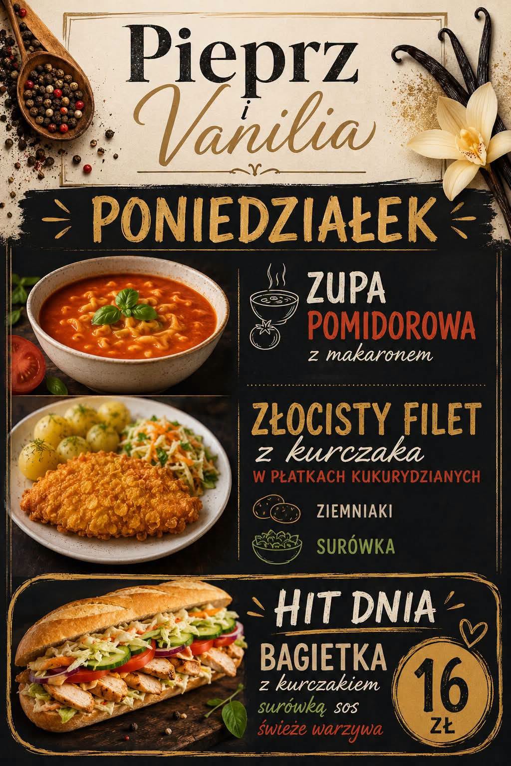 Danie serwowane w restauracji Pieprz i Vanilia
